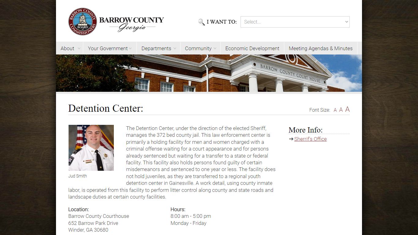 Barrow County Georgia Detention Center